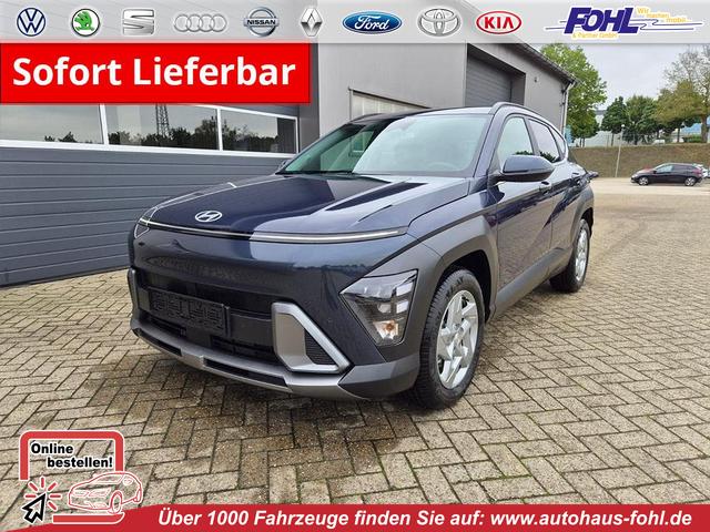 Hyundai KONA - Trend 1.6 T-GDI 150PS Voll-LED-Scheinw. Sitzheizung Lenkradheizung Klimaautomatik Tempomat Navi Touchscreen DAB+ Apple CarPlay + Android Auto PDC v+h R&uuml;ckf.Kamera 2xKeyless 17-LM