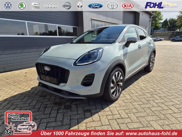 Ford Puma - Titanium 1.0 EcoBoost Hybrid 125PS Automatik abnehm. AHK ACC 4xKamera Klimaautomatik Sitzheizung Lenkradheizung Frontscheibe beheizb. LED-Scheinwerfer SYNC4 Bluetooth Apple CarPlay Android Auto PDC v+h