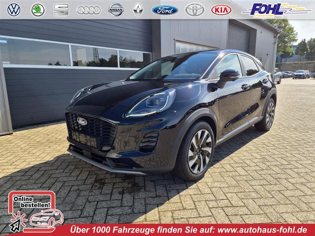 Ford Puma - Titanium 1.0 EcoBoost Hybrid 125PS Automatik abnehm. AHK ACC 4xKamera Klimaautomatik Sitzheizung Lenkradheizung Frontscheibe beheizb. LED-Scheinwerfer SYNC4 Bluetooth Apple CarPlay Android Auto PDC v+h