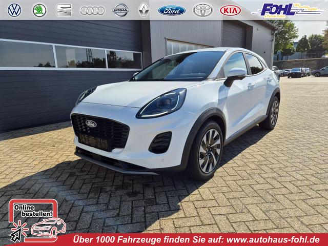 Ford Puma - Titanium 1.0 EcoBoost Hybrid 125PS Automatik abnehm. AHK ACC 4xKamera Klimaautomatik Sitzheizung Lenkradheizung Frontscheibe beheizb. LED-Scheinwerfer SYNC4 Bluetooth Apple CarPlay Android Auto PDC v+h