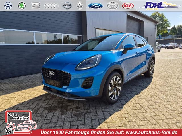 Ford Puma - Titanium 1.0 EcoBoost Hybrid 125PS Automatik R&uuml;ckf.Kamera Klimaautomatik Sitzheizung Lenkradheizung Frontscheibe beheizb. LED-Scheinwerfer SYNC4 Bluetooth Apple CarPlay Android Auto PDC v+h