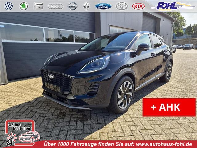 Ford Puma - Titanium 1.0 Hybrid 125PS Autom. abnehm. AHK ACC 4xKamera Klimaautomatik Sitzheizung Lenkradheizung Frontscheibe beheizb. LED-Scheinwerfer SYNC4 Bluetooth Apple CarPlay Android Auto PDC v+h