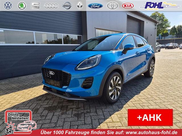 Ford Puma - Titanium 1.0 Hybrid 125PS Autom. abnehm. AHK ACC 4xKamera Klimaautomatik Sitzheizung Lenkradheizung Frontscheibe beheizb. LED-Scheinwerfer SYNC4 Bluetooth Apple CarPlay Android Auto PDC v+h