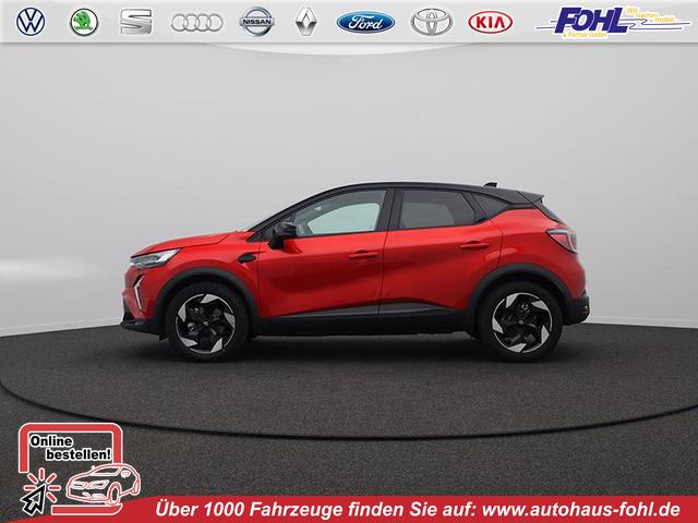 Renault Captur - Techno 1.8 E-TECH Full Hybrid 158PS Automatik Sitzheizung Lenkradheizung R&uuml;ckf.Kamera PDC v+h Klimaautomatik Navi abged.Scheiben Apple CarPlay Android Auto 2xKeyless 18"LM