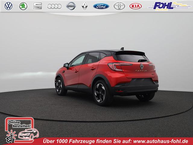 Renault Captur - Techno 1.8 E-TECH Full Hybrid 158PS Automatik Sitzheizung Lenkradheizung R&uuml;ckf.Kamera PDC v+h Klimaautomatik Navi abged.Scheiben Apple CarPlay Android Auto 2xKeyless 18"LM