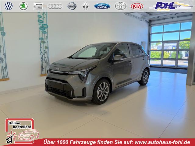 Kia Picanto - Gold 1,0 GDI AMT5 Automatik 50 kW (68 PS) Klimaanlage, Sitzheizung, Lenkradheizung, Navigationssystem, Radio, DAB, Android Auto, Apple CarPlay, Freisprecheinrichtung, Bluetooth, R&uuml;ckfahrkamera, 15 Zoll Leichtmetallfelgen, uvm.