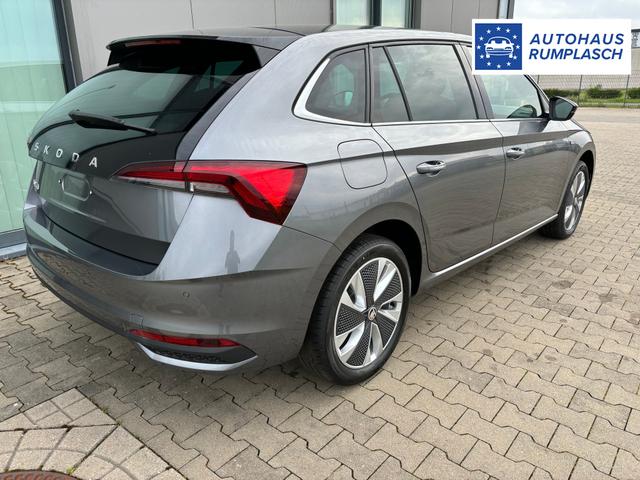 Skoda Scala Extra Plus 1.0 TSI 95PS, 5 Jahre Garantie, 16" Alu, Kessy, Alarm, Parksensoren vo/hi, Kamera, Sitzheizung, Climatronic, Tempomat, SunSet, Radio 8" + Smartlink, M-Lederlenkrad beheizt, Verlängerte Heckscheibe, LED-Scheinwerfer, NSW 