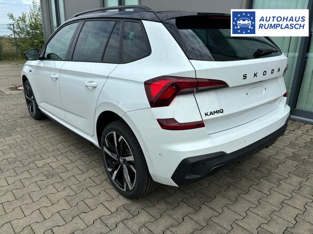 Skoda Kamiq Monte Carlo *ANGEBOT FÜR MENSCHEN MIT BEHINDERUNG AB 50%! 1.0 TSI 115PS, Panoramadach, 17"Alu, Matrix-LED, Parksensoren v/h, Kamera, Tempomat, Virtual Cockpit, Kessy, Winter-Paket, Climatronic, Radio 8", SmartLink, Color Concept, NSW, Dachreling, Sport-M-Lederlenkra 