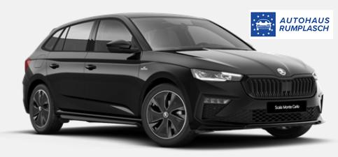 Skoda Scala Monte Carlo 1.0 TSI 115PS, Panoramadach, 17"Alu, Climatronic, MATRIX-LED, Kessy, Verlängerte Heckscheibe, SunSet, Parksensoren vorn/hinten, Rückfahrkamera, Tempomat, Winter-Paket, Sport-M-Lederlenkrad beheizt, Virtual Cockpit, Radio 8", SmartLink 