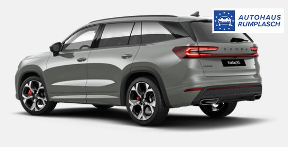 Skoda Kodiaq RS Angebot f. Menschen mit Behinderung 50%! 2.0 TSI 265PS DSG 4x4, Metallic/Stahl-Grau, 20"Alu, DCC, Beheizte Frontscheibe, Elektr. Heckklappe, Navi 13", CANTON, MATRIX-LED, HEAD-UP, Kessy, Alarm, Parksensoren, Panorama-Kamera, Sitzheizung vo/hi 