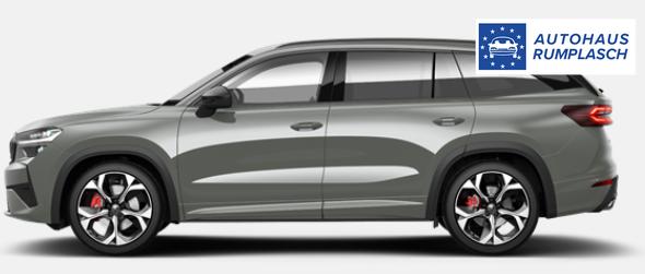 Skoda Kodiaq RS Angebot f. Menschen mit Behinderung 50%! 2.0 TSI 265PS DSG 4x4, Metallic/Stahl-Grau, 20"Alu, DCC, Beheizte Frontscheibe, Elektr. Heckklappe, Navi 13", CANTON, MATRIX-LED, HEAD-UP, Kessy, Alarm, Parksensoren, Panorama-Kamera, Sitzheizung vo/hi 