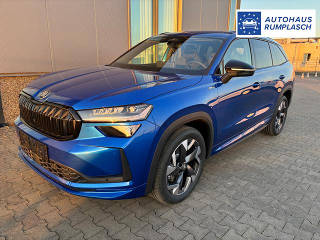 Skoda Kodiaq Sportline Angebot f. Menschen mit Behinderung 100%! 2.0 TDI 193PS 4x4 ALLRAD DSG, 19" Alu, NAVI 13", MATRIX-LED-Scheinwerfer, KESSY, Alarm, Parksensoren vorn/hinten, Rückfahrkamera, Tempomat, Elektr. Heckklappe + Fahrersitz, Sitzheizung, 3-Zonen-Climatroni 
