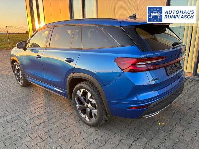 Skoda Kodiaq Sportline Angebot f. Menschen mit Behinderung 100%! 2.0 TDI 193PS 4x4 ALLRAD DSG, 19" Alu, NAVI 13", MATRIX-LED-Scheinwerfer, KESSY, Alarm, Parksensoren vorn/hinten, Rückfahrkamera, Tempomat, Elektr. Heckklappe + Fahrersitz, Sitzheizung, 3-Zonen-Climatroni 
