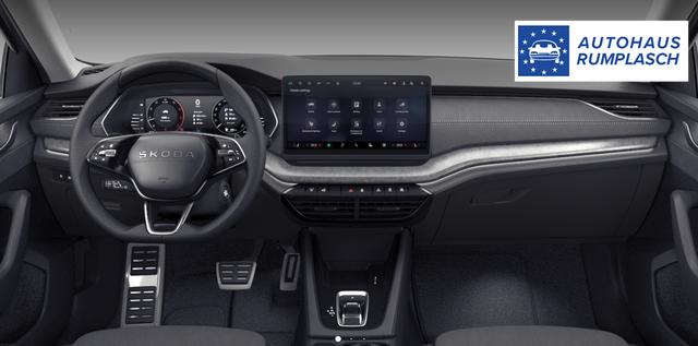Skoda Octavia Combi Dynamic 1.5 TSI 150PS, 5J GARANTIE, 18" Alu, MATRIX-LED, NAVI 13", Elektr. Heckklappe, Kessy, Alarm, Side Assist, Interieur LOUNGE, Beheizte Frontscheibe, Sitzheizung, M-Lederlenkrad beheizt, SunSet, Parksensoren vorn/hinten, Rückfahrkamera, Virtual Cockpit 10" 