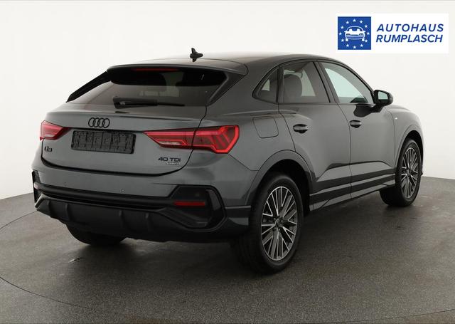 Audi Q3 Sportback 40 TDI quattro S line qu S-LINE, AHK, 19-Zoll, Optik schwarz, Navi, Kamera, el. Klappe, 4-J. Garantie 