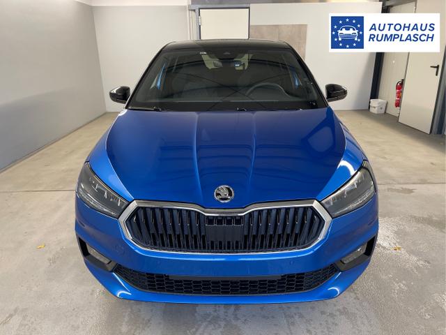 Skoda / Fabia / Blau / / / Selection 115PS DSG AHK+Dynamic+Kamera+Kessy+Alu16+Sitzheiz+Climatron+PDCvohi 