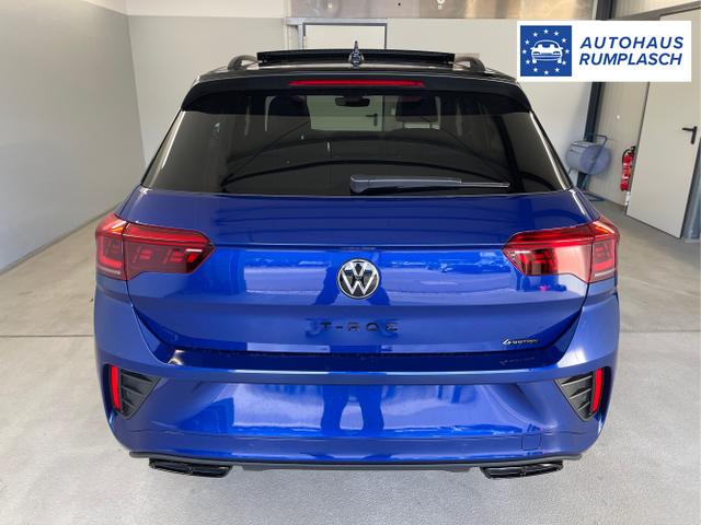 Volkswagen / T-Roc / Blau / / / 190PS 4M DSG Pano+AHK+Black+IQ.Light+IQ.Drive+eHeck+Kamera+Alu19