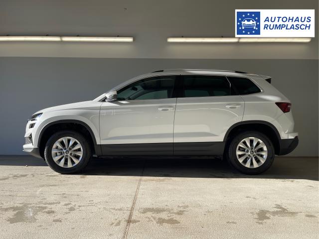 Skoda / Karoq / Weiß / / / 150PS TDI DSG 4x4 AHK+Navi+ACC+Kamera+Sitzheiz+eHeck+GV5