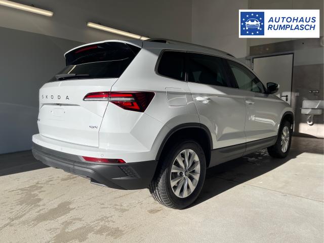 Skoda / Karoq / Weiß / / / 150PS TDI DSG 4x4 AHK+Navi+ACC+Kamera+Sitzheiz+eHeck+GV5
