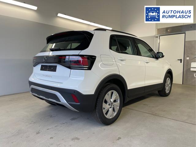 Volkswagen / T-Cross / Wei&szlig; / / / 95PS PDC vo+hi+Sitzheizung+App+Side+Travel+Stau+ACC+Klima 