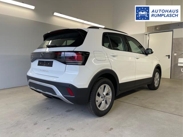 Volkswagen / T-Cross / Wei&szlig; / / / 95PS PDC vo+hi+Sitzheizung+App+Side+Travel+Stau+ACC+Klima