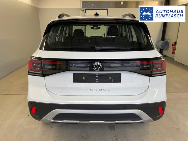 Volkswagen / T-Cross / Wei&szlig; / / / 95PS PDC vo+hi+Sitzheizung+App+Side+Travel+Stau+ACC+Klima