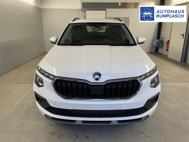 Skoda / KAMIQ / Weiß / / / 115PS DSG Matrix+AHK+Kamera+PDC vor+hi+Kessy+Sitzheizung+GVL
