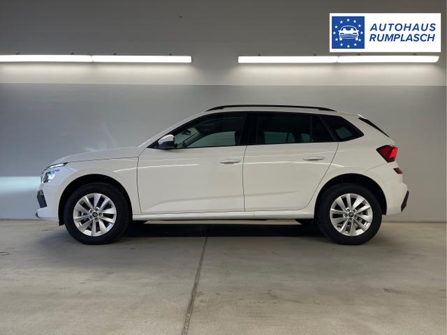 Skoda / KAMIQ / Weiß / / / 115PS DSG Matrix+AHK+Kamera+PDC vor+hi+Kessy+Sitzheizung+GVL