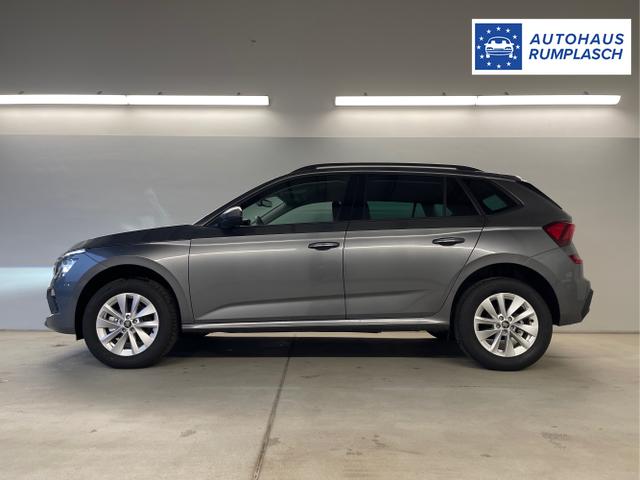 Skoda / KAMIQ / Grau / / / 115PS DSG Matrix+AHK+Kamera+PDC vor+hi+Kessy+Sitzheizung+GVL