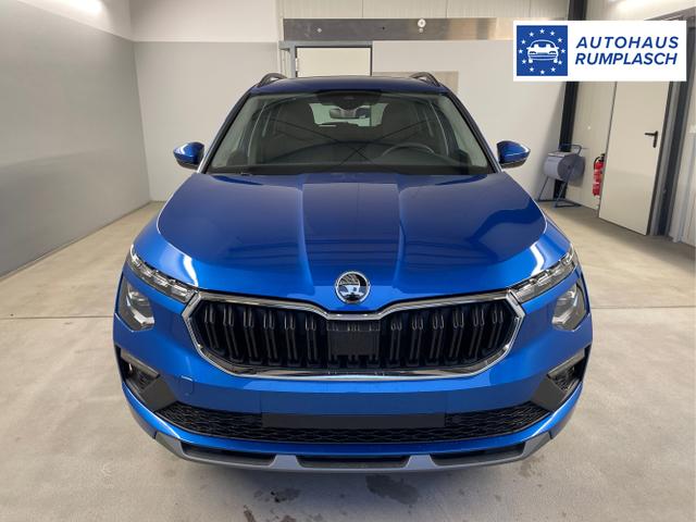 Skoda / KAMIQ / Blau / / / 115PS DSG Matrix+AHK+Kamera+PDC vor+hi+Kessy+Sitzheizung+GVL