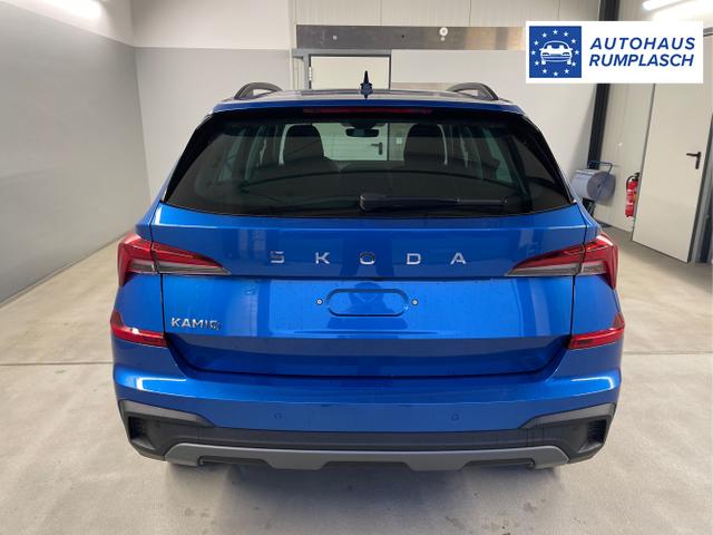 Skoda / KAMIQ / Blau / / / 115PS DSG Matrix+AHK+Kamera+PDC vor+hi+Kessy+Sitzheizung+GVL