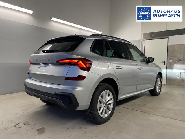 Skoda / KAMIQ / Silber / / / 115PS DSG Matrix+AHK+Kamera+PDC vor+hi+Kessy+Sitzheizung+GVL
