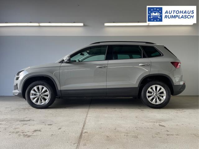 Skoda / Karoq / Grau / / / 150PS DSG AHK+Kamera+ACC+Kessy+Kamera+ParkPilot vo+hi+App