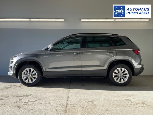 Skoda / Karoq / Grau / / / 150PS DSG AHK+Kamera+ACC+Kessy+Kamera+ParkPilot vo+hi+App