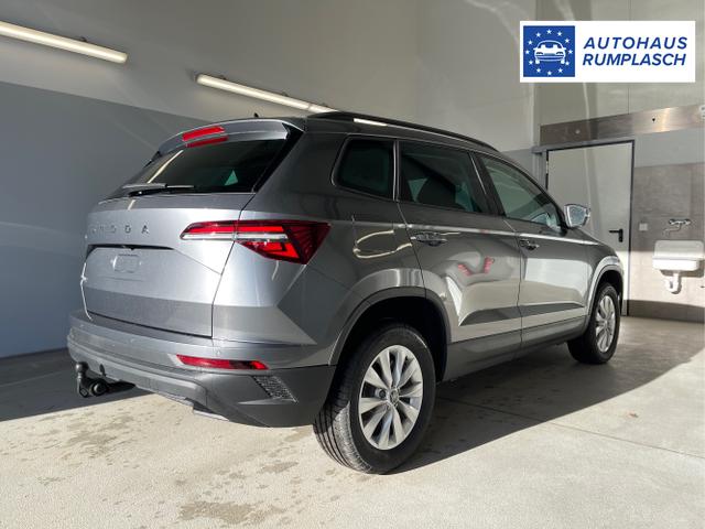 Skoda / Karoq / Grau / / / 150PS DSG AHK+Kamera+ACC+Kessy+Kamera+ParkPilot vo+hi+App