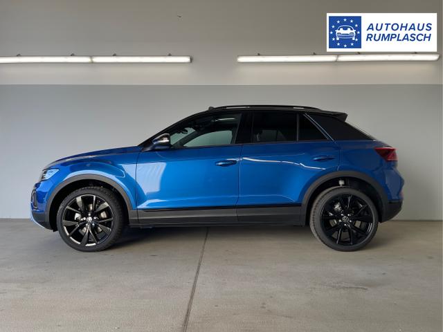 Volkswagen / T-Roc / Blau / / / TDI DSG Pano+Black Style+AHK+Navi+ergoActive+IQ.Drive+Kamera+Keyless
