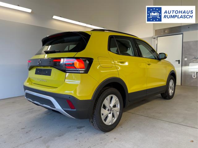 Volkswagen / T-Cross / Gelb / / / 95PS PDC vo+hi+Shz+App+Side+Travel