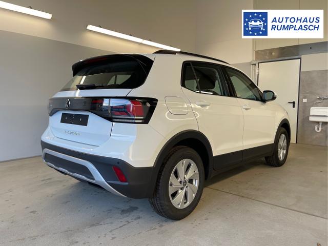 Volkswagen / T-Cross / Wei&szlig; / / / 95PS PDC vo+hi+Shz+App+Side+Travel