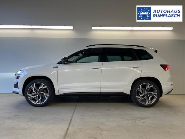 Skoda / Karoq / Wei&szlig; / / / TSI 4x4 360&deg;+19 Zoll+Navi+AHK+360&deg;+ACC+Frontscheibe beheizbar+Travel Assist