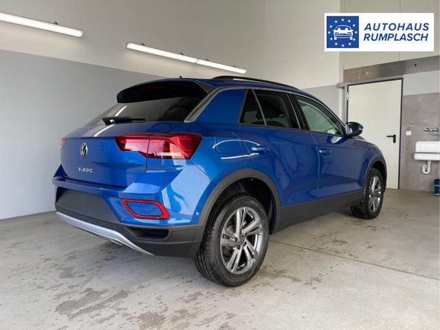 Volkswagen / T-Roc / Blau / / / 150PS AHK+Keyless+Kamera+ACC+Sitzheiz+Climatronic+Alu17