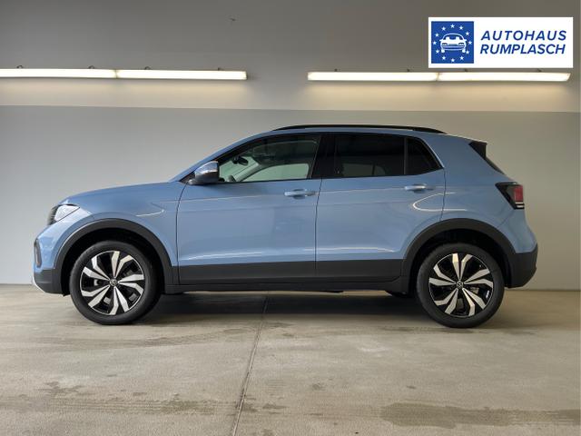 Volkswagen / T-Cross / Blau / / / 115PS DSG AHK+Navi+Kessy+Sitzheizung+App-Connect+ACC
