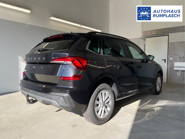 Skoda / KAMIQ / Schwarz / / / 115PS DSG Matrix+AHK+Kamera+PDC vor+hi+Kessy+Sitzheizung+GVL