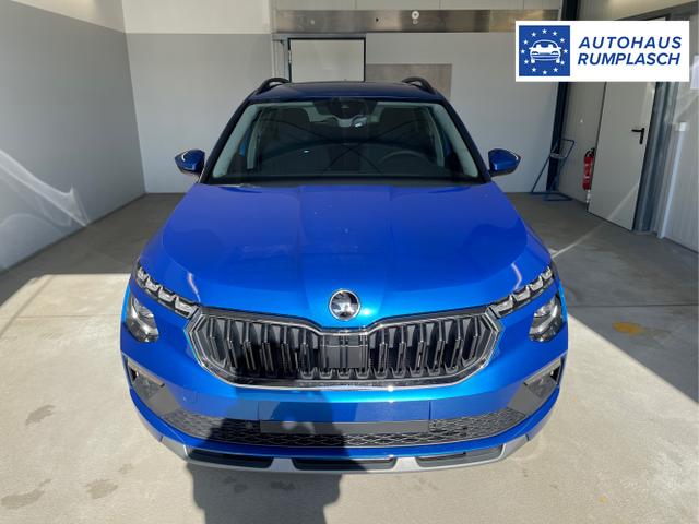 Skoda / KAMIQ / Blau / / / 115PS DSG Matrix+AHK+Kamera+PDC vor+hi+Kessy+Sitzheizung+GVL