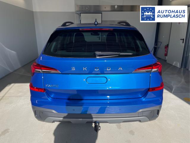 Skoda / KAMIQ / Blau / / / 115PS DSG Matrix+AHK+Kamera+PDC vor+hi+Kessy+Sitzheizung+GVL