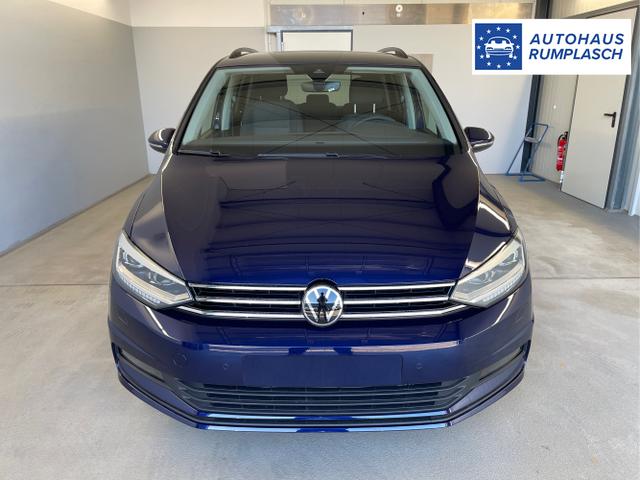 Volkswagen / Touran / Blau / / / 150PS 7Si+IQ.Light+TrailerAss+Cam+Navi+Kamera+Alarm+Kessy+App-Connect