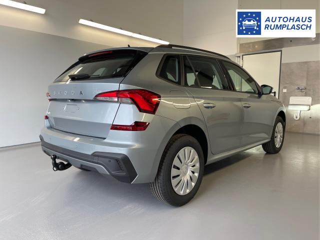 Skoda / KAMIQ / Silber / / / 115PS AHK+Kessy+PDC vo+hi+Alarm+Kamera+Climatronic+App Connect