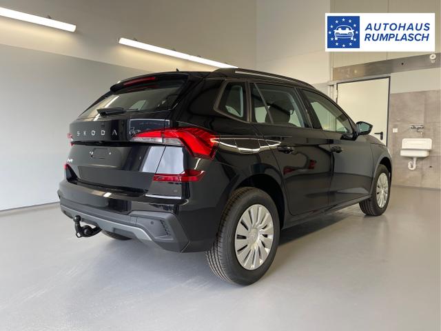 Skoda / KAMIQ / Schwarz / / / 115PS AHK+Kessy+PDC vo+hi+Alarm+Kamera+Climatronic+App Connect