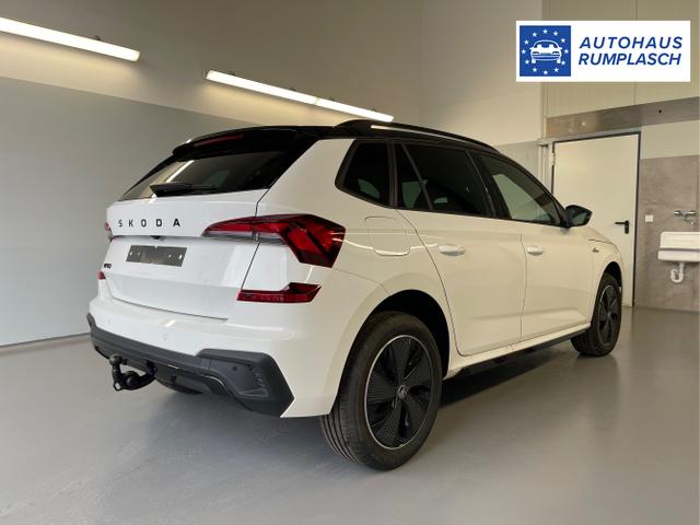 Skoda / KAMIQ / Wei&szlig; / / / 115PS DSG AHK+Navi+Matrix+GV5+Pano+Kessy+Kamera+Alu17+Sitzheiz