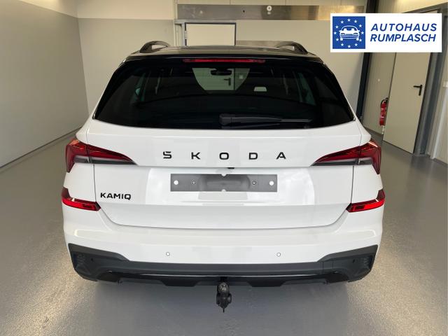 Skoda / KAMIQ / Wei&szlig; / / / 115PS DSG AHK+Navi+Matrix+GV5+Pano+Kessy+Kamera+Alu17+Sitzheiz