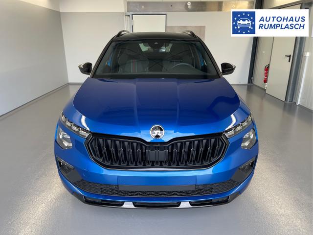 Skoda / KAMIQ / Blau / / / 115PS DSG AHK+Navi+Matrix+GV5+Pano+Kessy+Kamera+Alu17+Sitzheiz